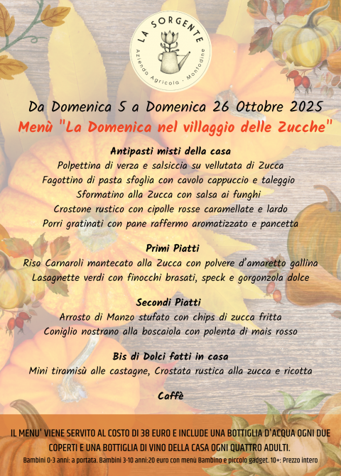 Villaggio delle Zucche. Il pranzo della Domenica - Agriturismo "La Sorgente" (CR)