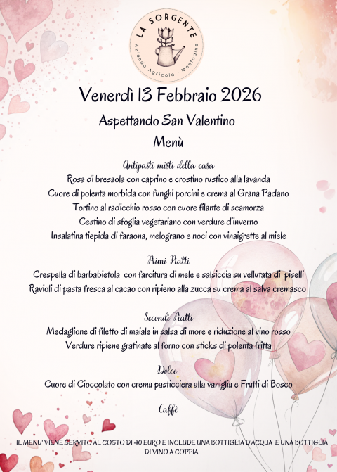 Menù - Agriturismo "La Sorgente" (CR)