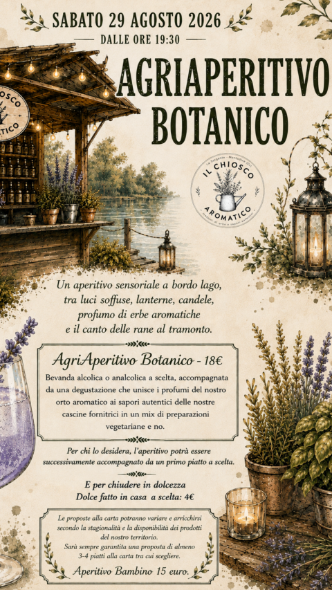 Sabato 29: riapertura con l'aperitivo bordo lago! - Agriturismo "La Sorgente" (CR)