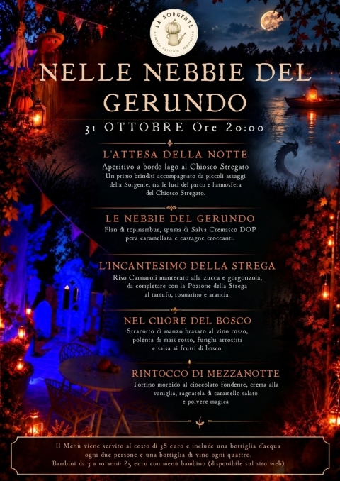 Speciale Cena a tema del 31 Ottobre - Agriturismo "La Sorgente" (CR)